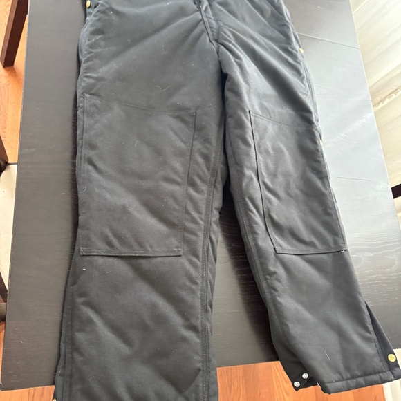 NWOT Mens Carhartt Yukon Biberalls Insulated Zip to Waist Double Knee 38 X 30 - Picture 7 of 10